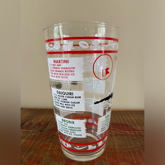 Vintage Hazel Atlas Sports Themed Mid-Century Modern Cocktail Shaker🍸 - Picture 8 of 9